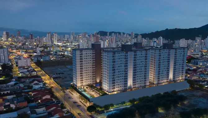 Apartamento na planta no bairro São João com 2 quartos - Foto 1