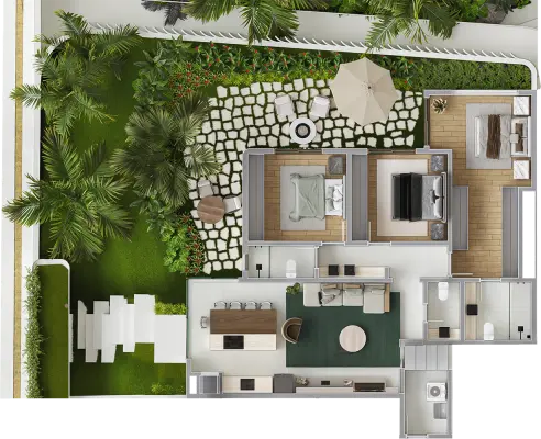 planta Tipo Garden - 1004 B