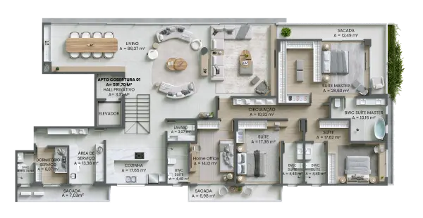 planta Duplex inferior